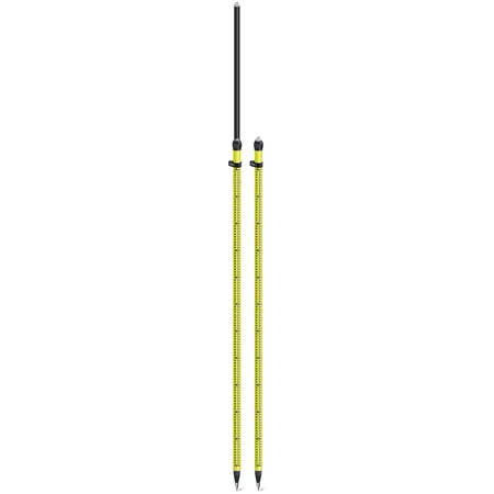 Sitepro 2 Meter Aluminum Snap-Loc Rover Rod, Metric 09-2122-GM
